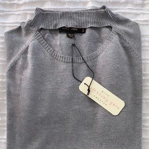 Women's Love Tree Gray Choker Sweater